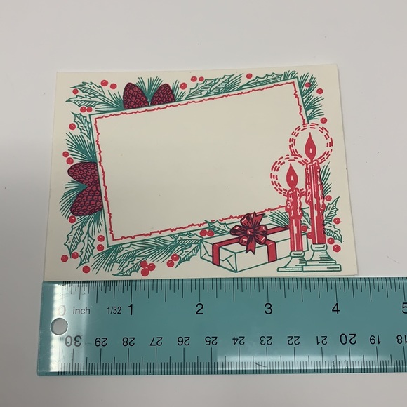 LilliKins Merry Christmas metal & paper cards vtg - Picture 16 of 16